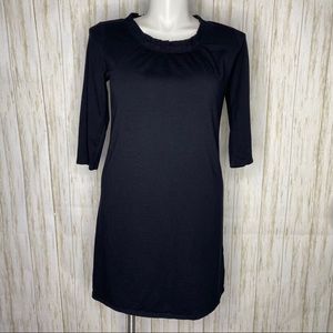 Pure Jill Black Pima blend t-shirt dress